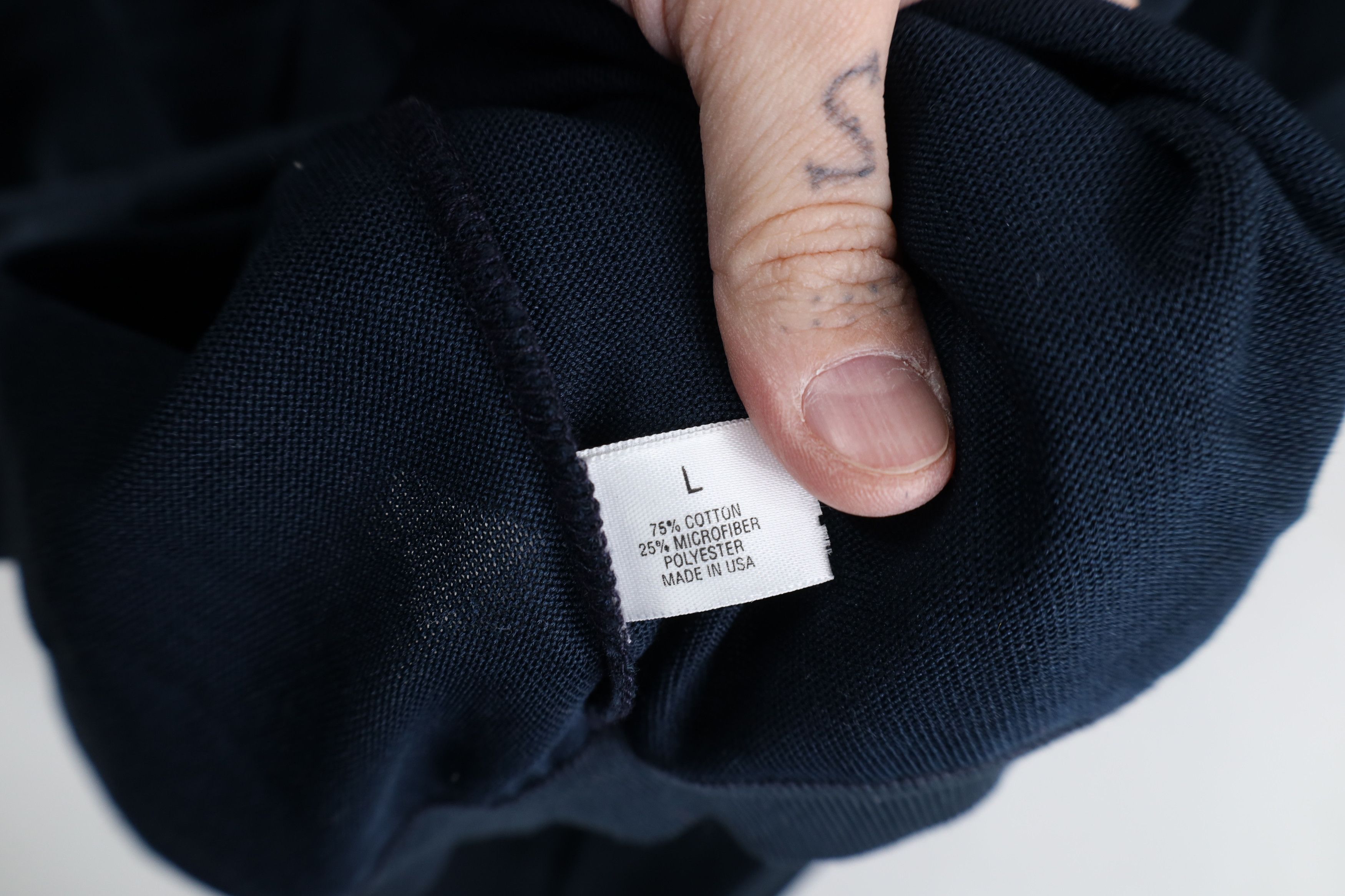 St. Croix Vintage 90s St Croix Lightweight Mock Neck Sweater Blue USA Size US L / EU 52-54 / 3 - 8 Thumbnail