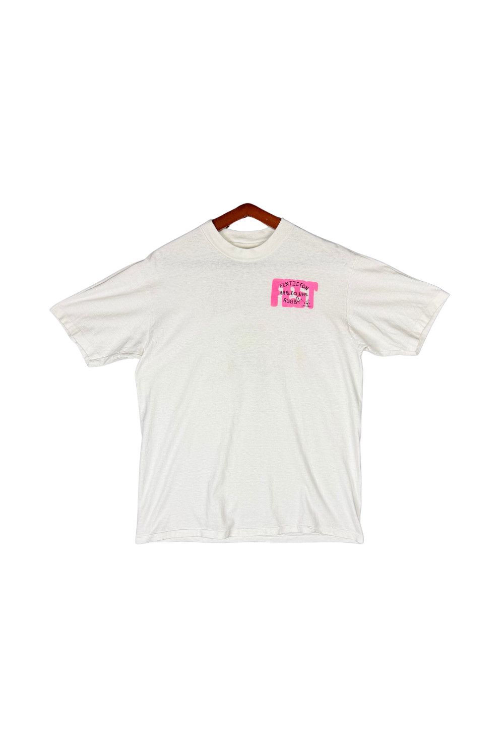Hanes 90s Penticton Harlequins Rugby Graphic Tee USA Made Hanes L Size US L / EU 52-54 / 3 - 2 Thumbnail