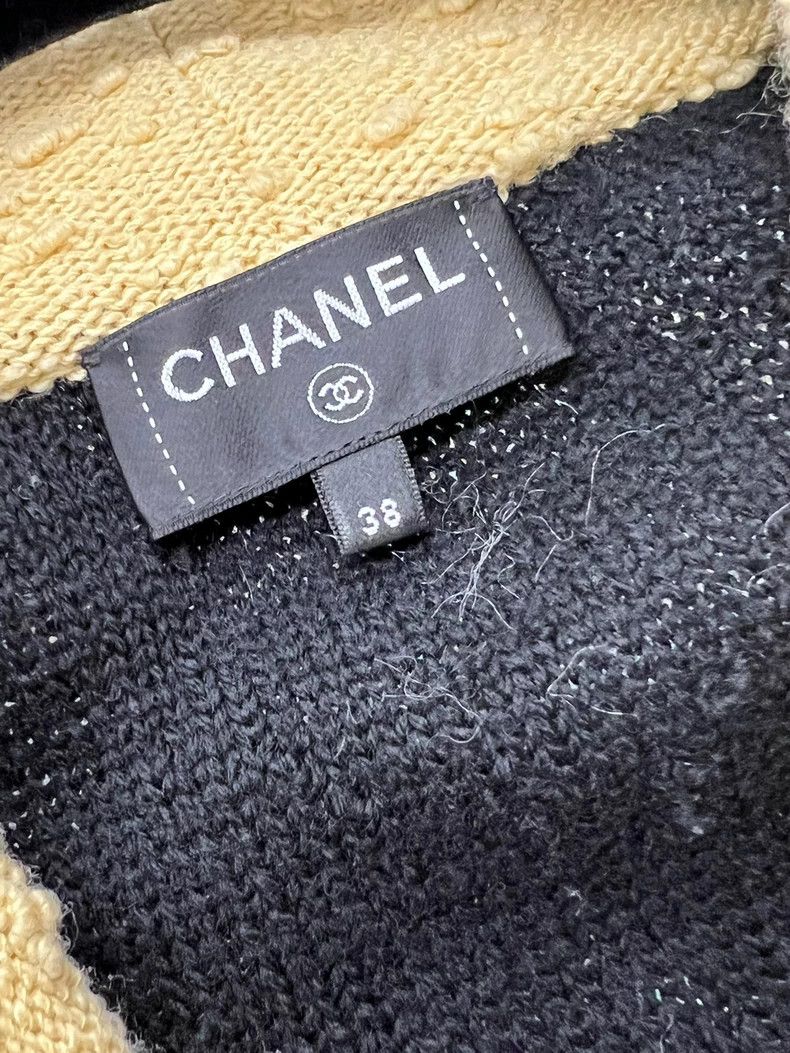 Chanel Chanel 24K black stitching knitted cardiga coat Size XS / US 0-2 / IT 36-38 - 3 Thumbnail