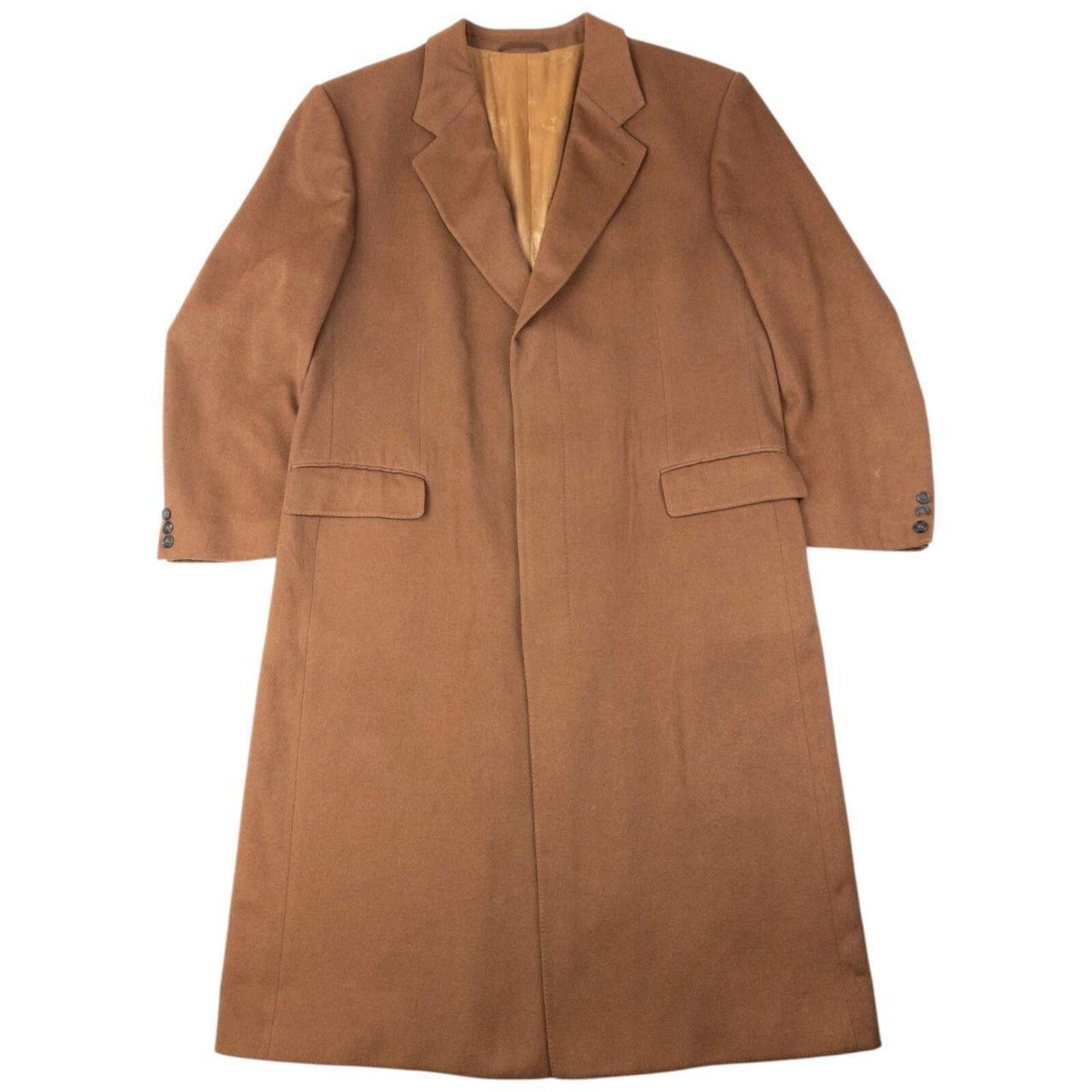 Burberry Vintage 90s Burberry Cashmere Longline Jacket Size XL Size US XL / EU 56 / 4 - 1 Thumbnail