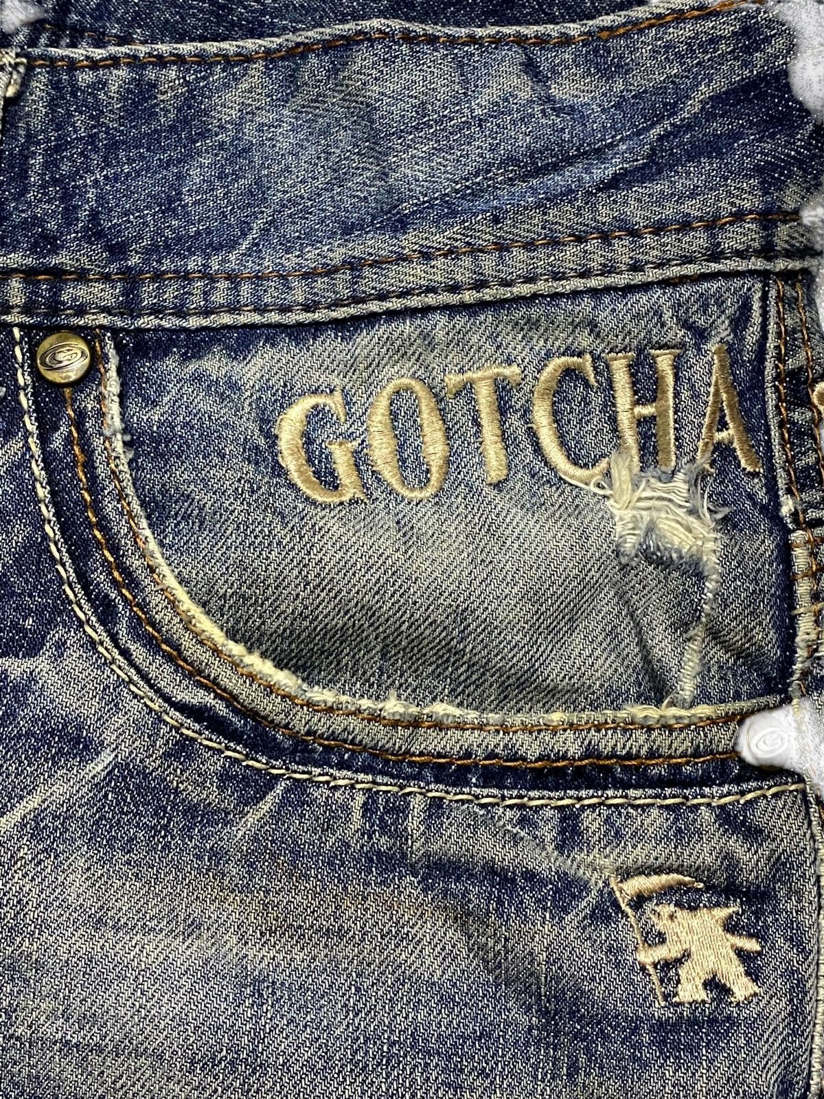 Gotcha Vintage Gotcha Remember your Roots Embroidered Baggy Jeans Size US 35 - 8 Thumbnail