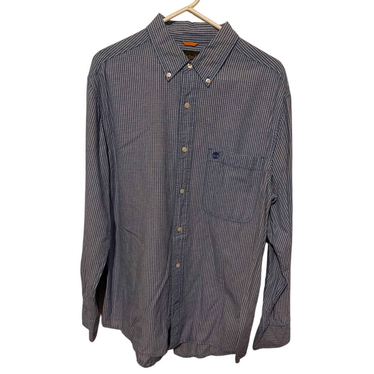 Timberland Timberland Blue White Plaid Button Down Shirt Long Sleeves C Size US L / EU 52-54 / 3 - 1 Thumbnail