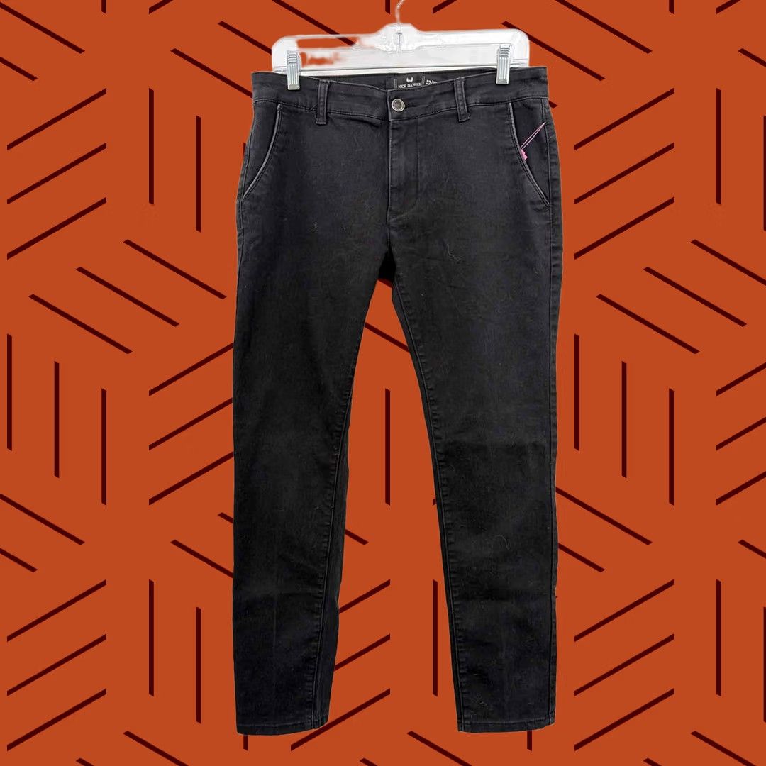Denime Nick Danger Black Denim Pants 32/30 Men’s Pre-Owned Size US 32 / EU 48 - 1 Thumbnail