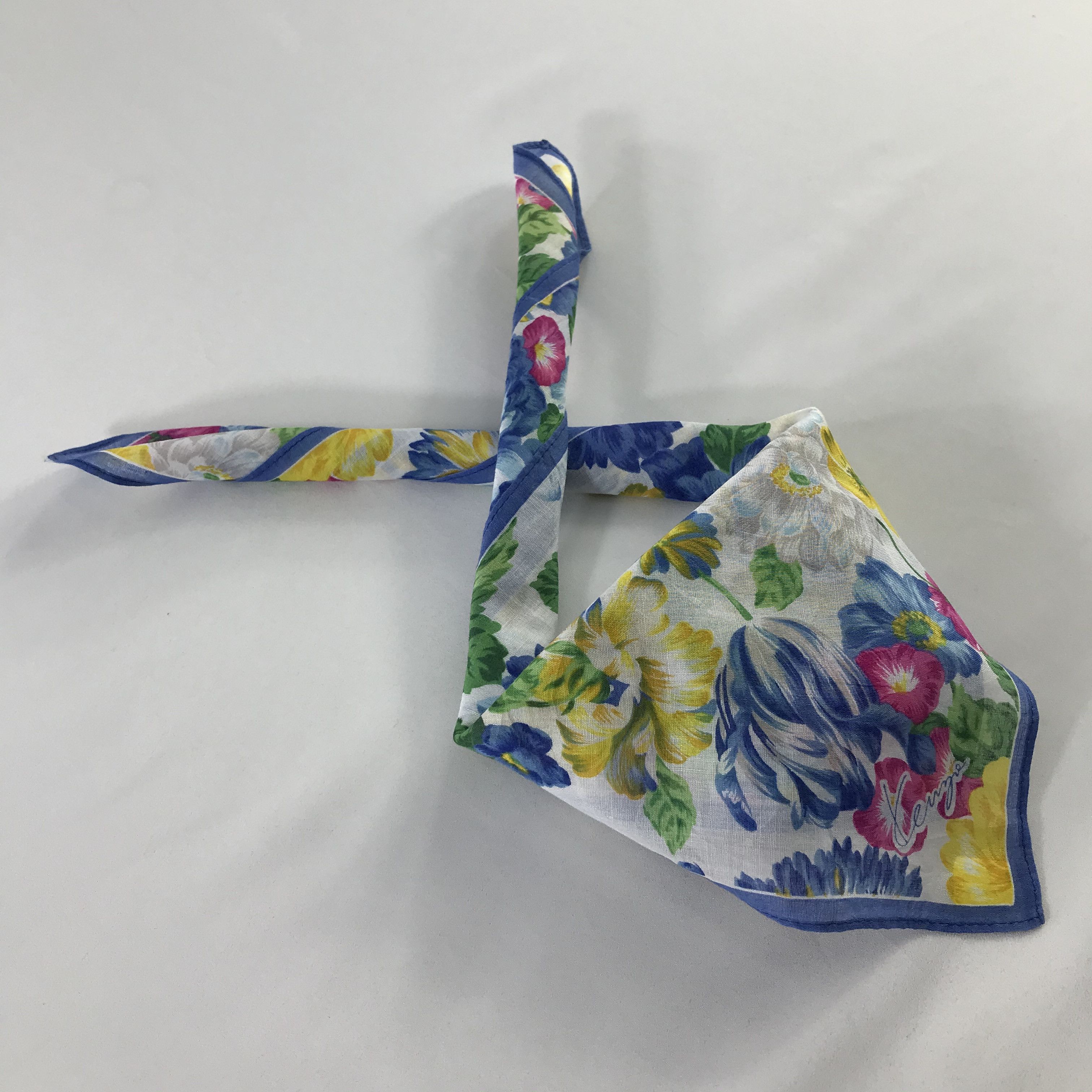 Kenzo × Vintage Kenzo Bandana / Handkerchief / Neckerchief - S370 Size ONE SIZE - 4 Thumbnail
