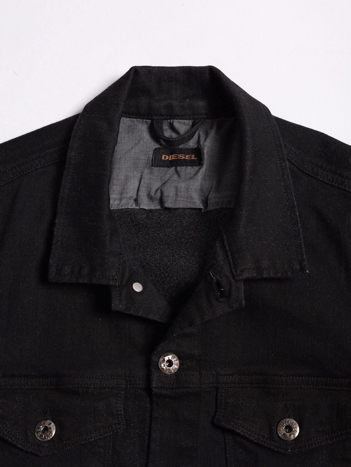 Diesel Diesel Denim Jeans Jacket Crop Black Size XL / US 12-14 / IT 48-50 - 6 Thumbnail