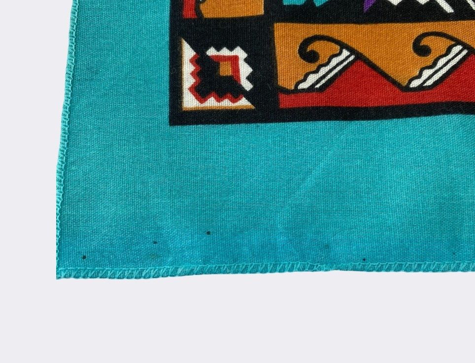 Other Vintage Handkerchief Neckerchief Bandana H005R Size ONE SIZE - 4 Thumbnail