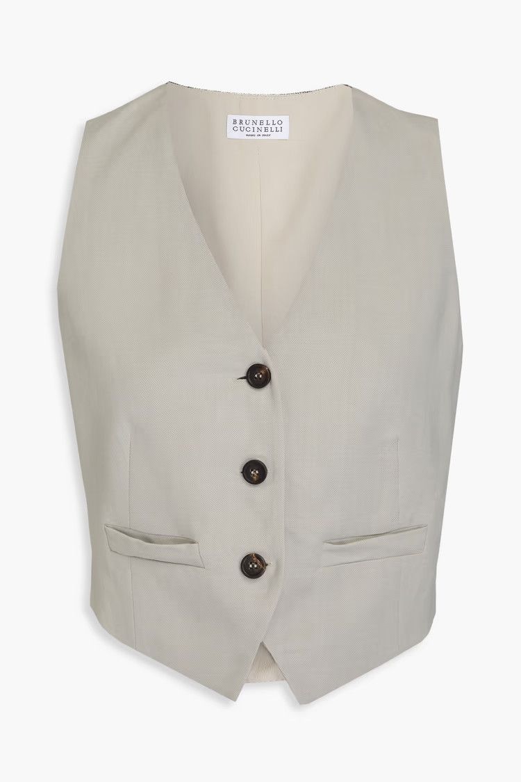 o1y0725 Sleeveless Vest in Sand