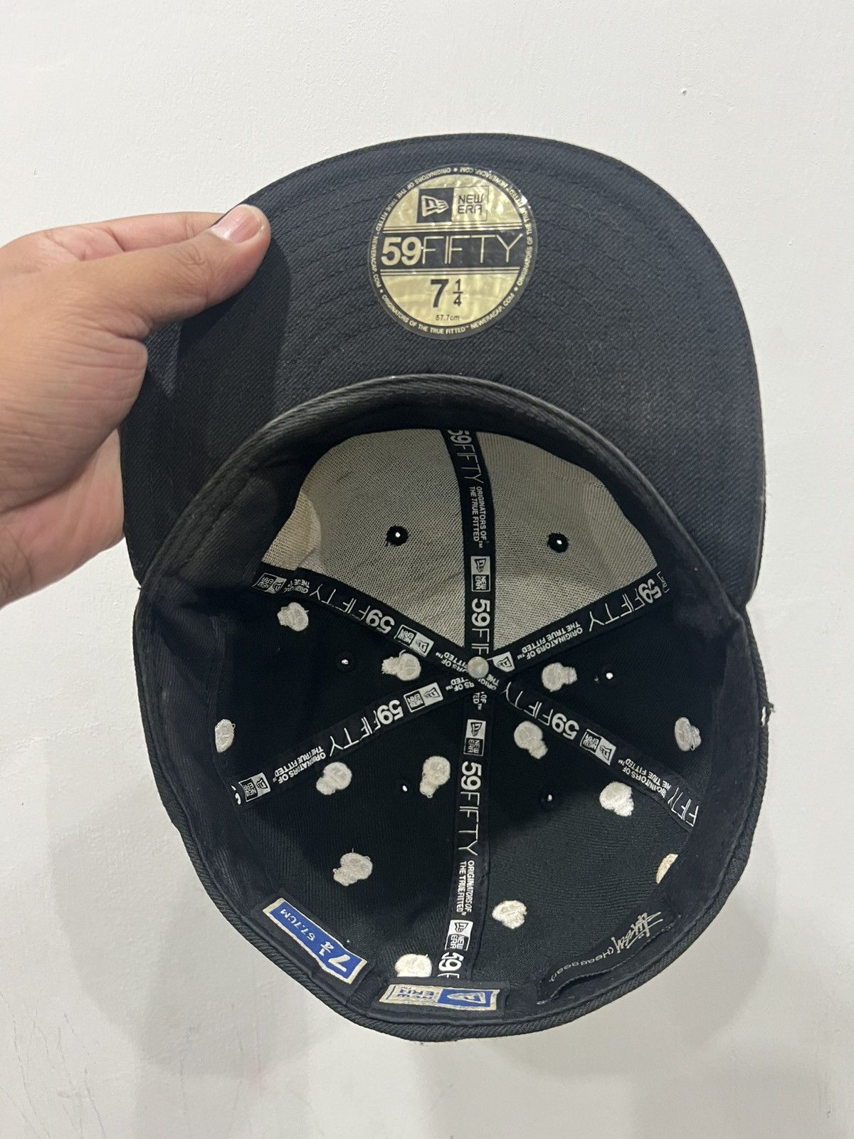 New Era × Stussy Vintage Y2K Stussy Skulls x New Era Fitted Cap Size ONE SIZE - 5 Thumbnail