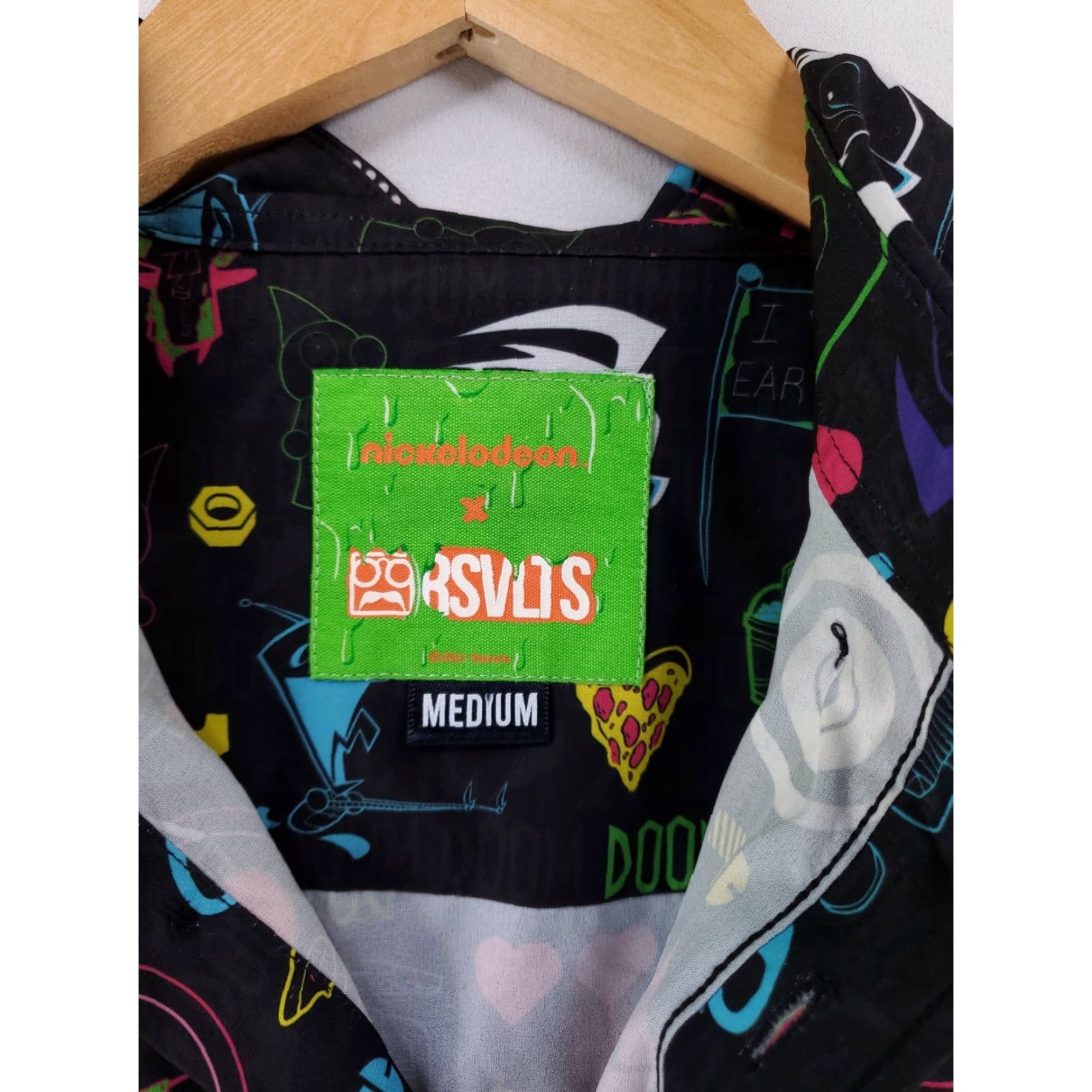 Nickelodeon RSVLTS x Nickelodeon Invaders Zim Button Down Shirt Short Sleeve Mens M Multicolor AOP Shirt Size US M / EU 48-50 / 2 - 3 Thumbnail
