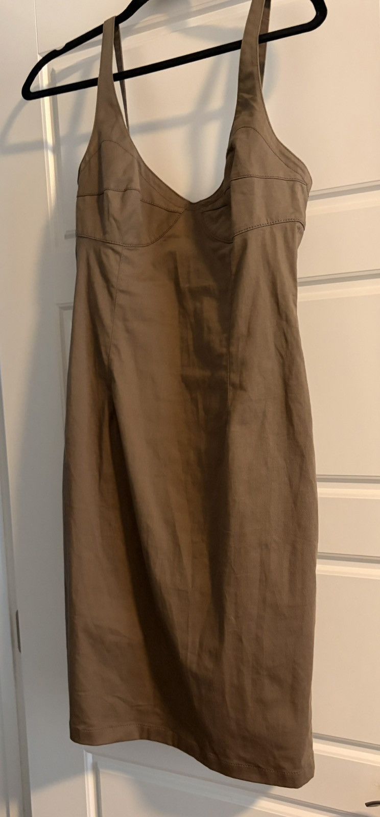 Prada Archival Prada Olive bustier dress size S Size S / US 4 / IT 40 - 4 Thumbnail