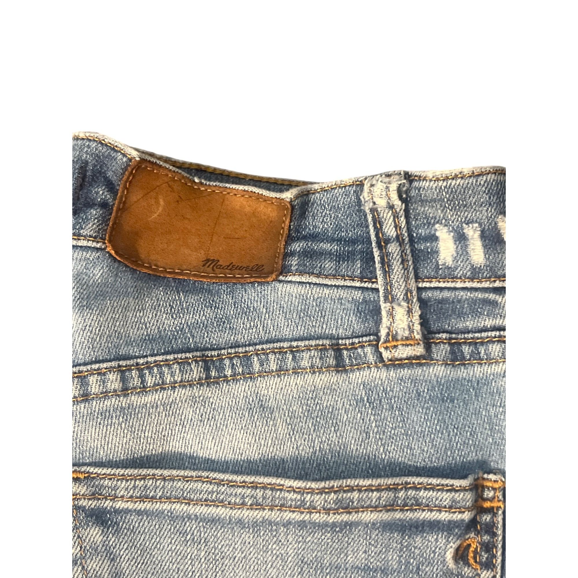 Madewell Madewell Womens Distressed Skinny Skinny Jeans Light Blue Wa Size 42" / US 20 - 6 Thumbnail