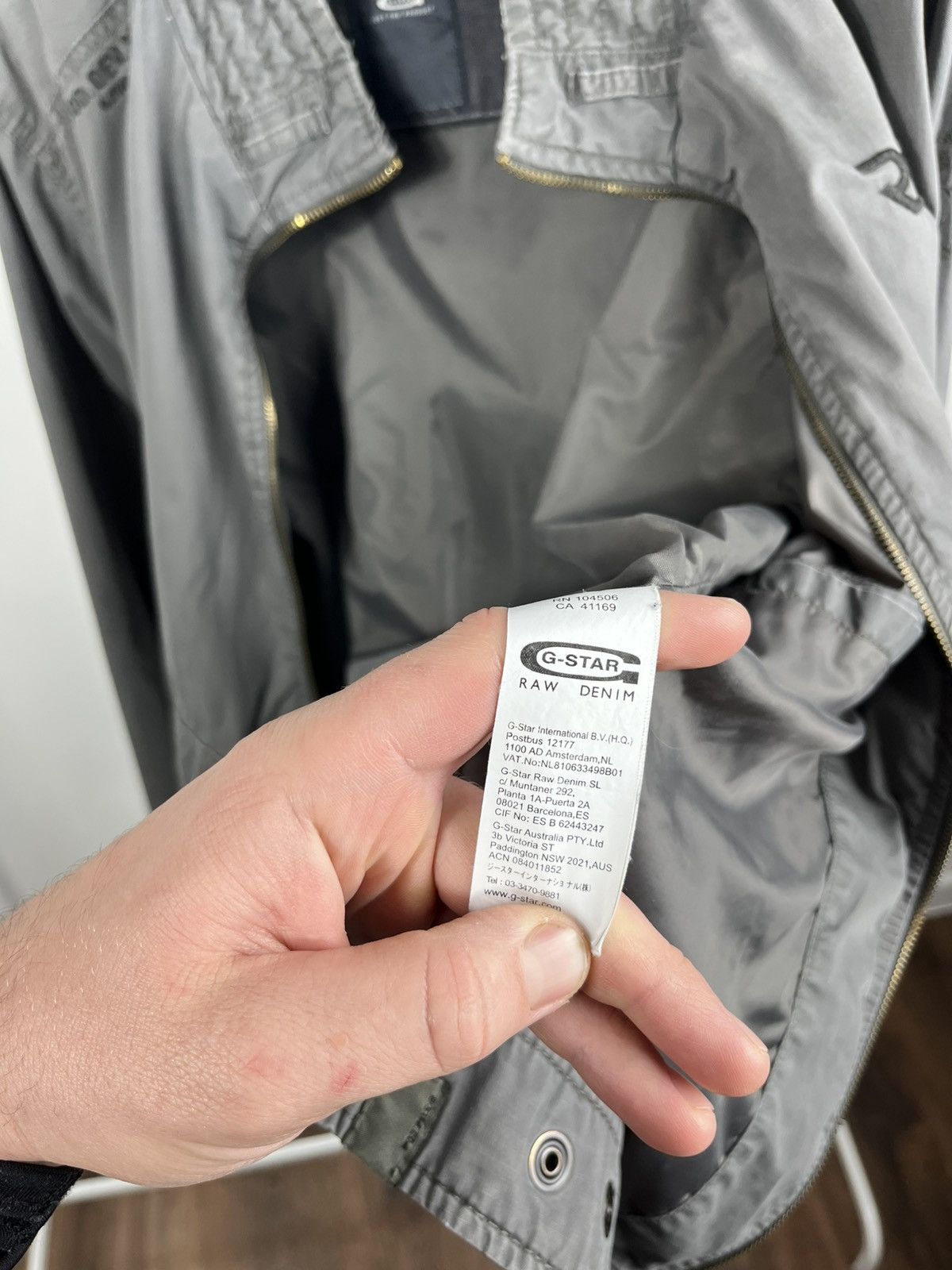 G-Star G-Star RAW Utility Zip Jacket Grey Cotton Mens XL Size US XL / EU 56 / 4 - 10 Thumbnail