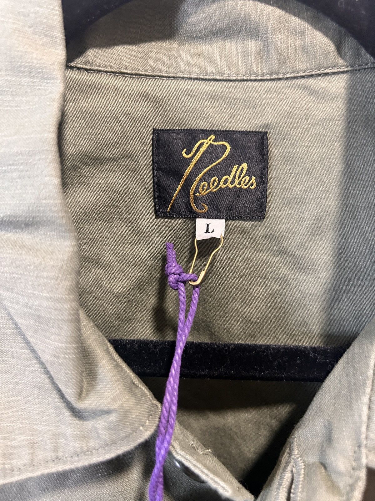 Needles Needles Nepenthese Fatigue Work Shirt Olive Large Size US L / EU 52-54 / 3 - 9 Thumbnail