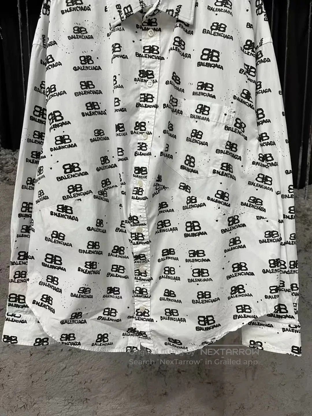 Balenciaga Balenciaga Printed White Shirt. Size US XS / EU 42 / 0 - 4 Thumbnail