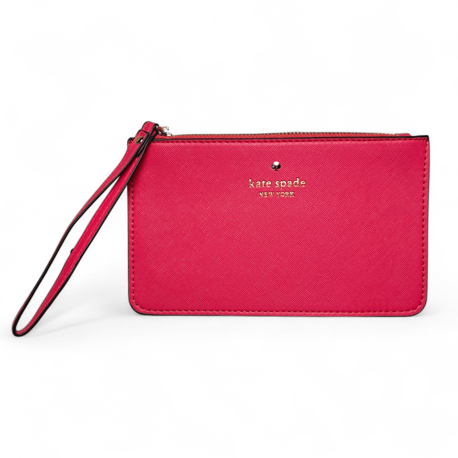 Kate Spade Kate Spade New York Pink Saffiano Leather Wristlet Clutch Size ONE SIZE - 1 Thumbnail
