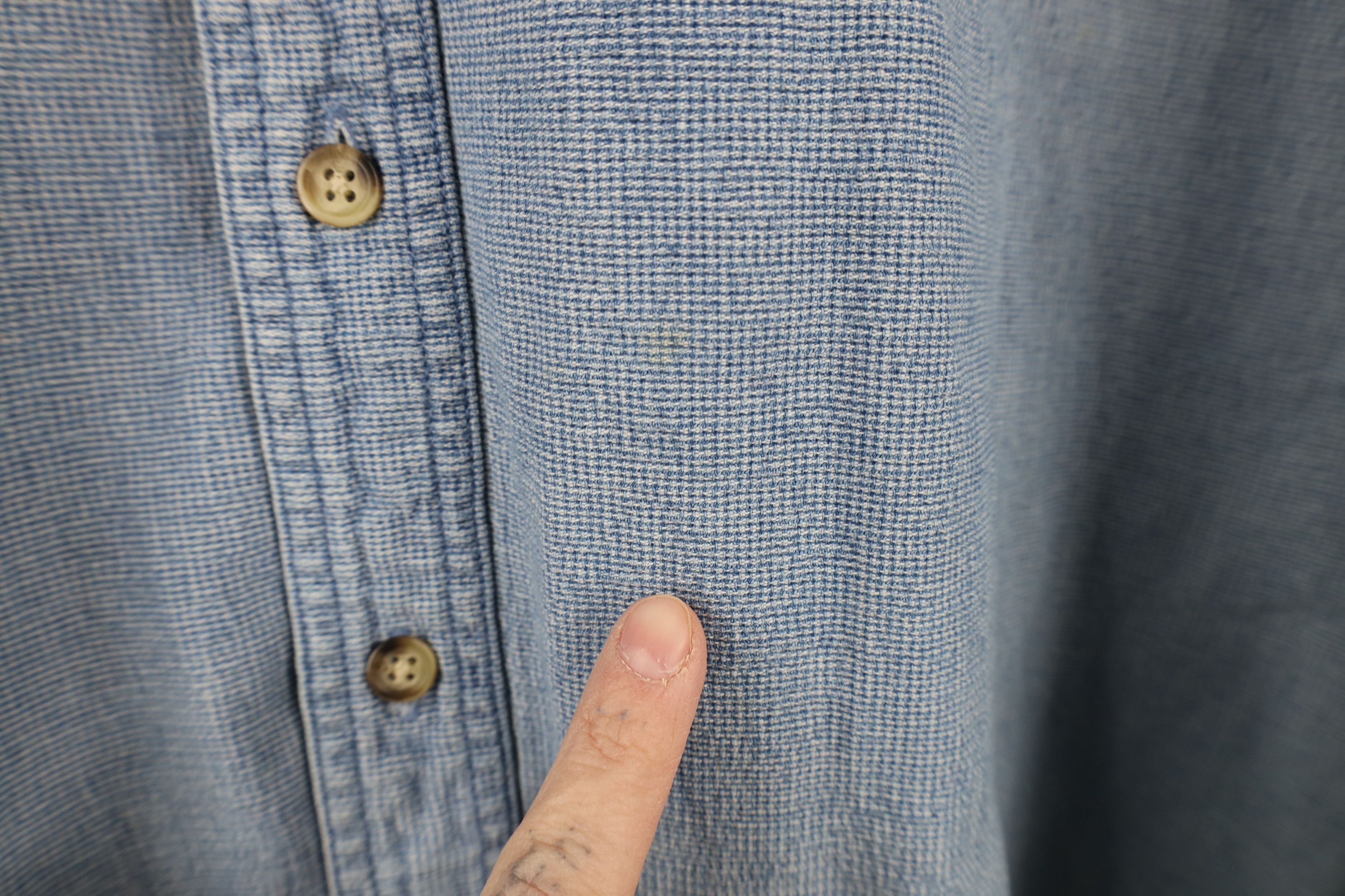 Vintage Vintage 90s M University of Michigan Button Down Shirt Blue Size US XXL / EU 58 / 5 - 6 Thumbnail