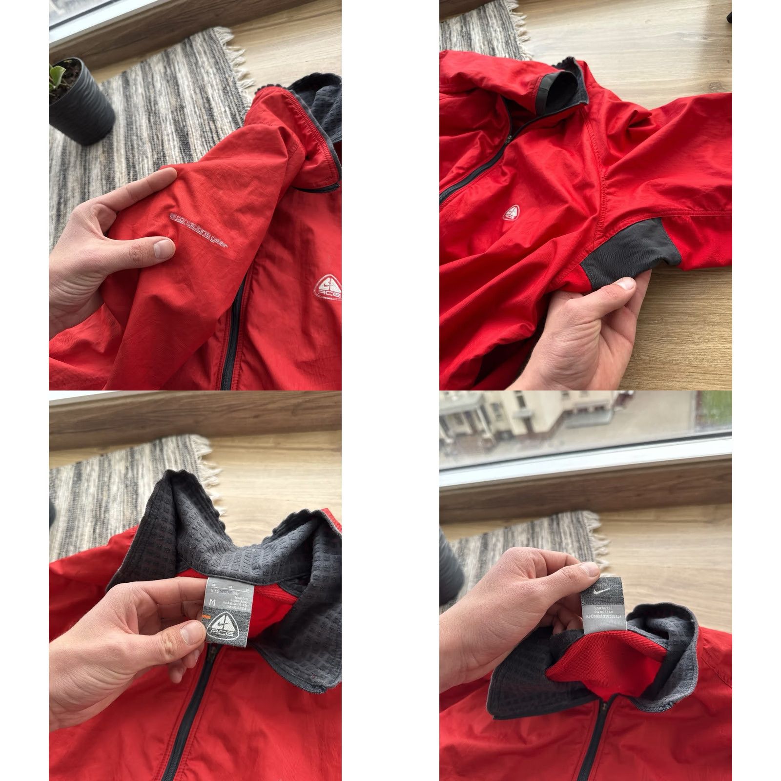 Nike ACG VINTAGE Nike ACG Windbreaker Clothing Jacket Mens M Red 90s Outdoor Retro USA Size US M / EU 48-50 / 2 - 8 Thumbnail