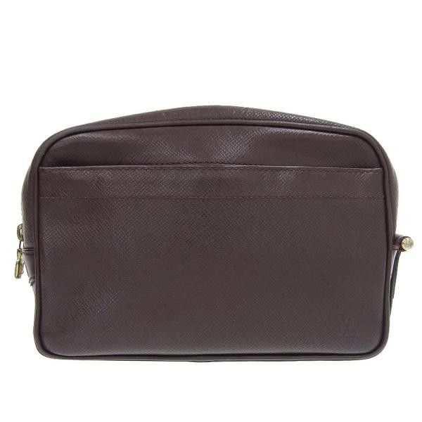 image of Louis Vuitton Taiga Kaluga Clutch Bag in Purple, Men's