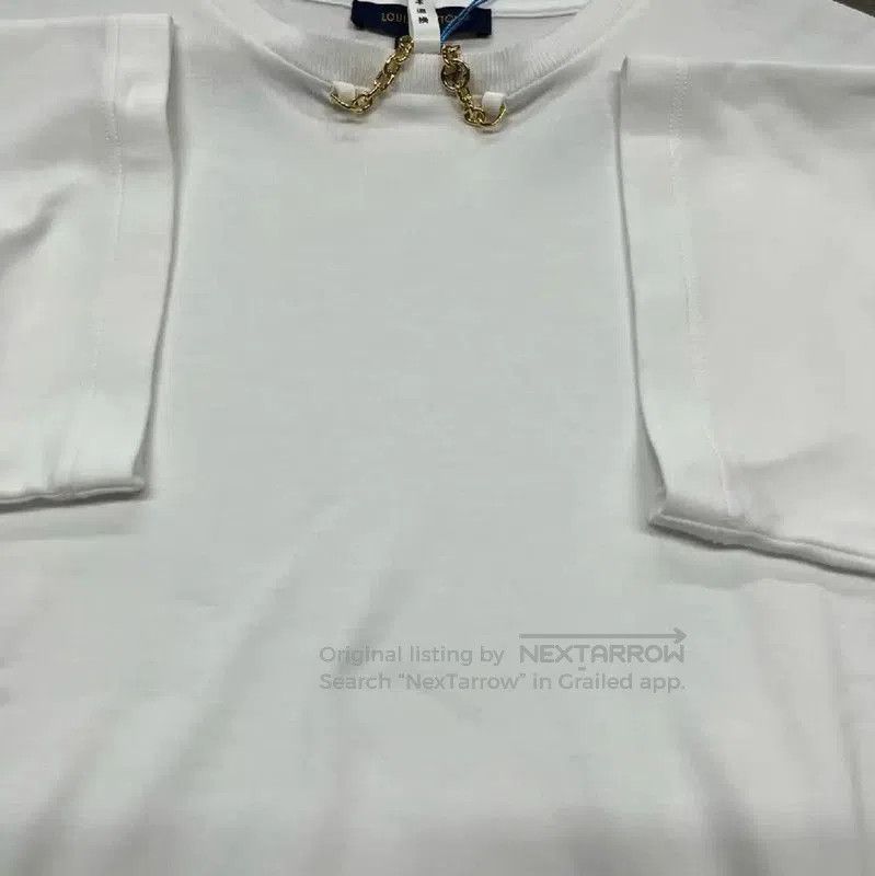Louis Vuitton Louis Vuitton White Cotton Women's T. Size XS / US 0-2 / IT 36-38 - 4 Thumbnail