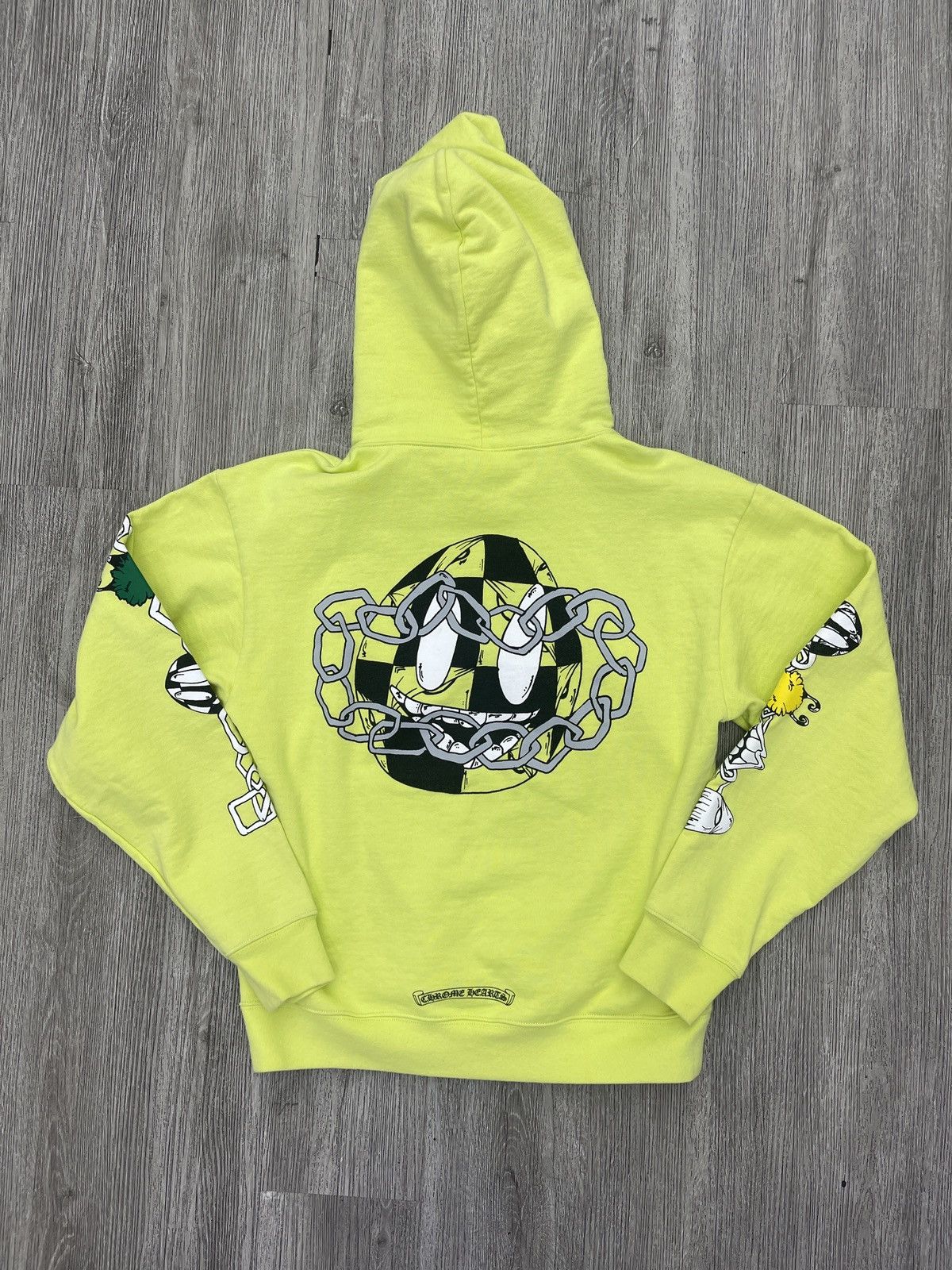 Chrome Hearts Chrome Hearts Link (lime) Hoodie Size US S / EU 44-46 / 1 - 2 Thumbnail