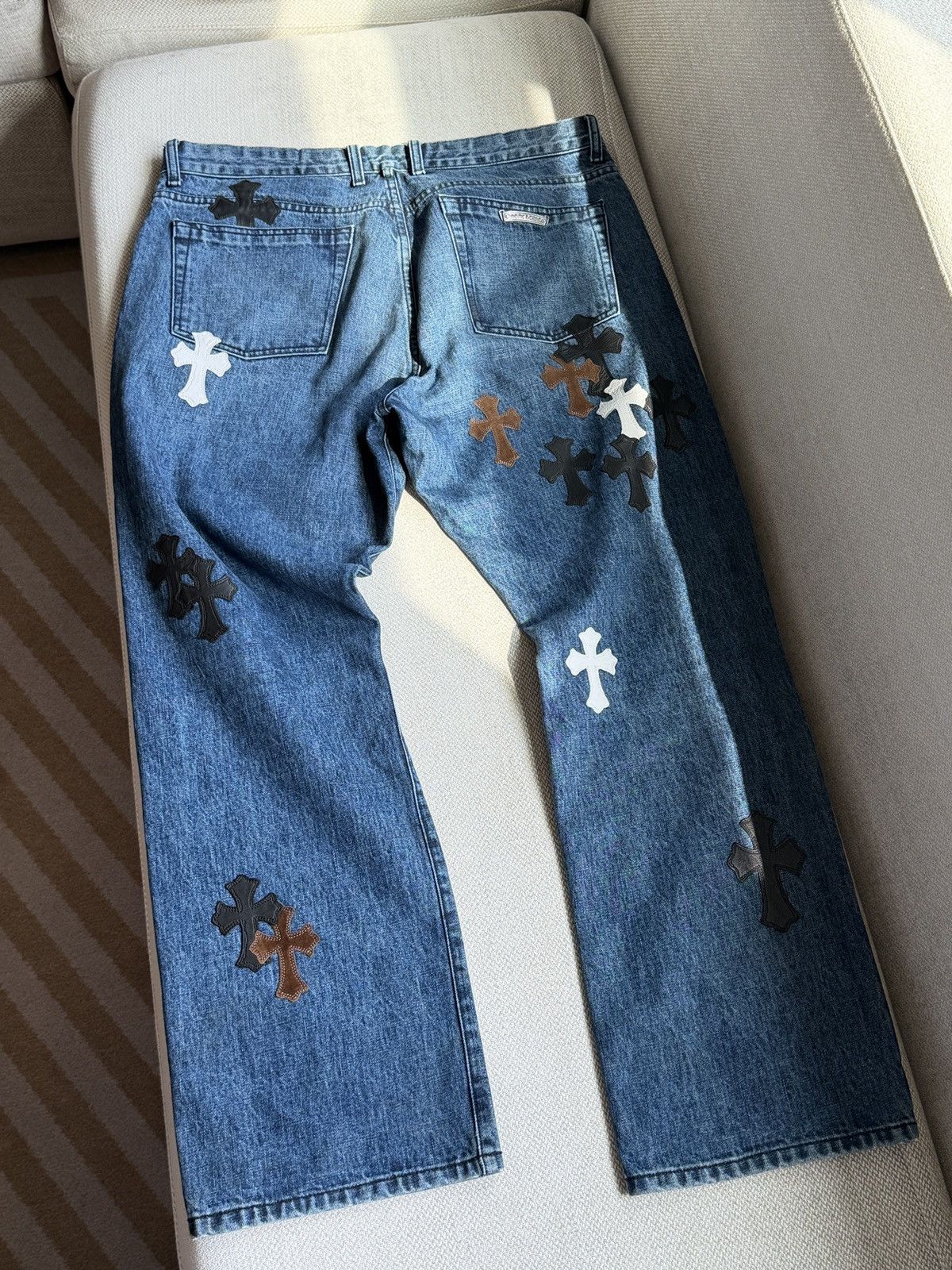 Chrome Hearts Chrome Hearts Multicolor Cross Patches Blue Jeans Size US 38 / EU 54 - 2 Thumbnail