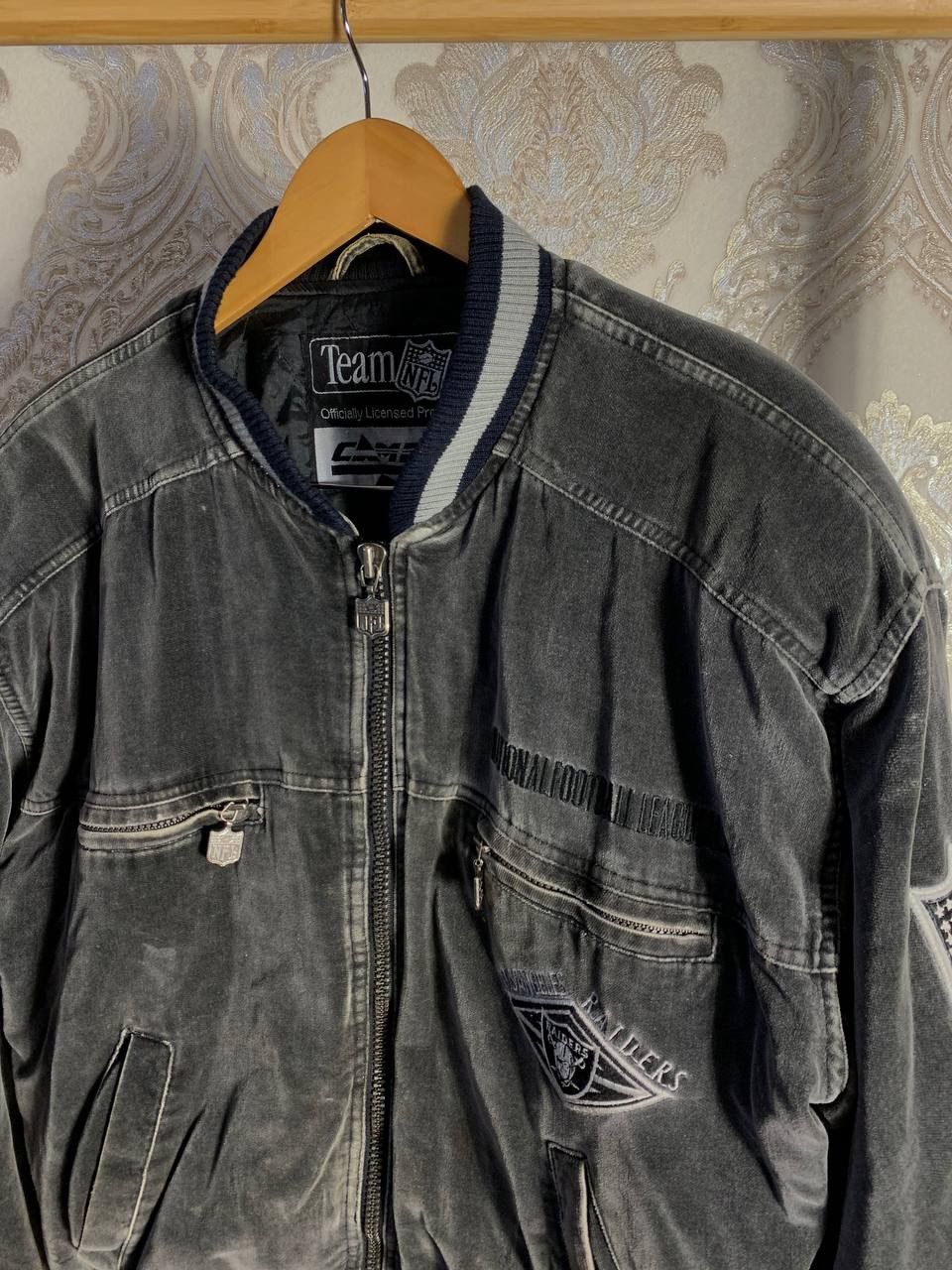 NFL × Vintage VERY RARE RAIDERS LOS ANGELES NFL BOMBER JACKET 90s Y2K HYPE Size US M / EU 48-50 / 2 - 8 Thumbnail