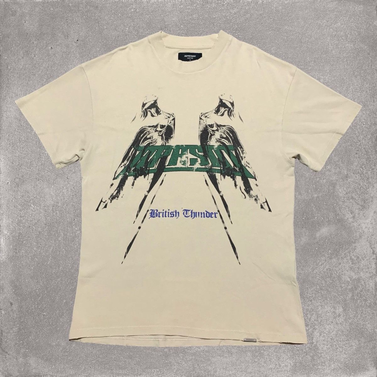 Represent Clo. Represent XS British Thunder Vintage White Tee Size US XS / EU 42 / 0 - 1 Thumbnail