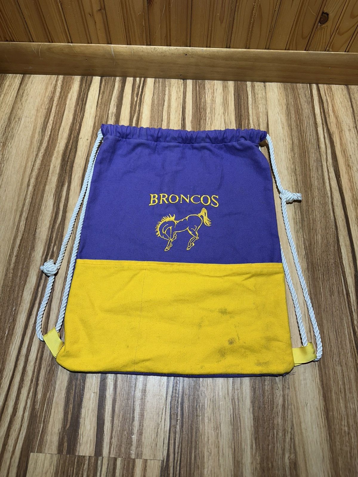Other Broncos Yellow and Purple Drawstring Bags Size ONE SIZE - 2 Thumbnail