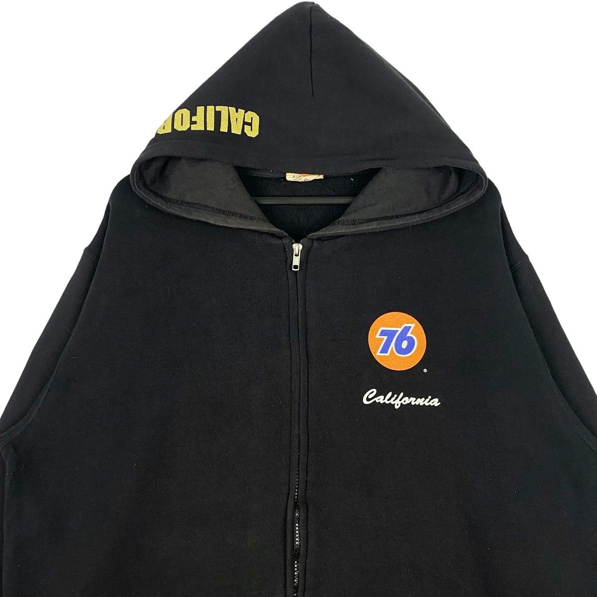 Designer × Vintage 76 Lubricants Hoodie Sweatshirt Full Zip Pullover Jumper Size US XL / EU 56 / 4 - 2 Thumbnail