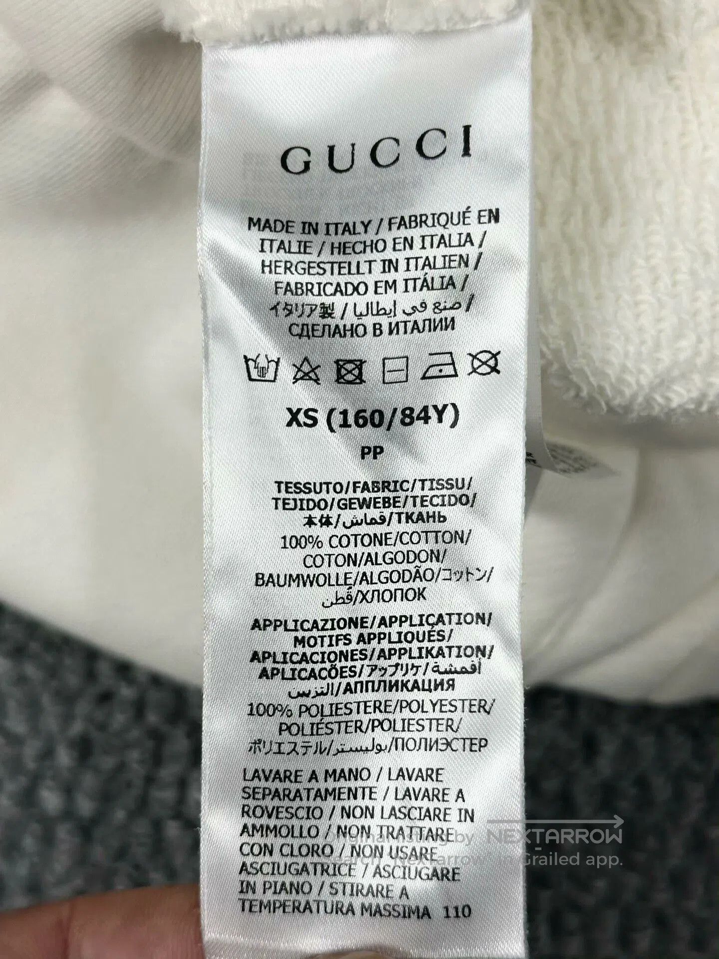 Gucci Gucci White Hooded Sweatshirt XS. Size XS / US 0-2 / IT 36-38 - 4 Thumbnail