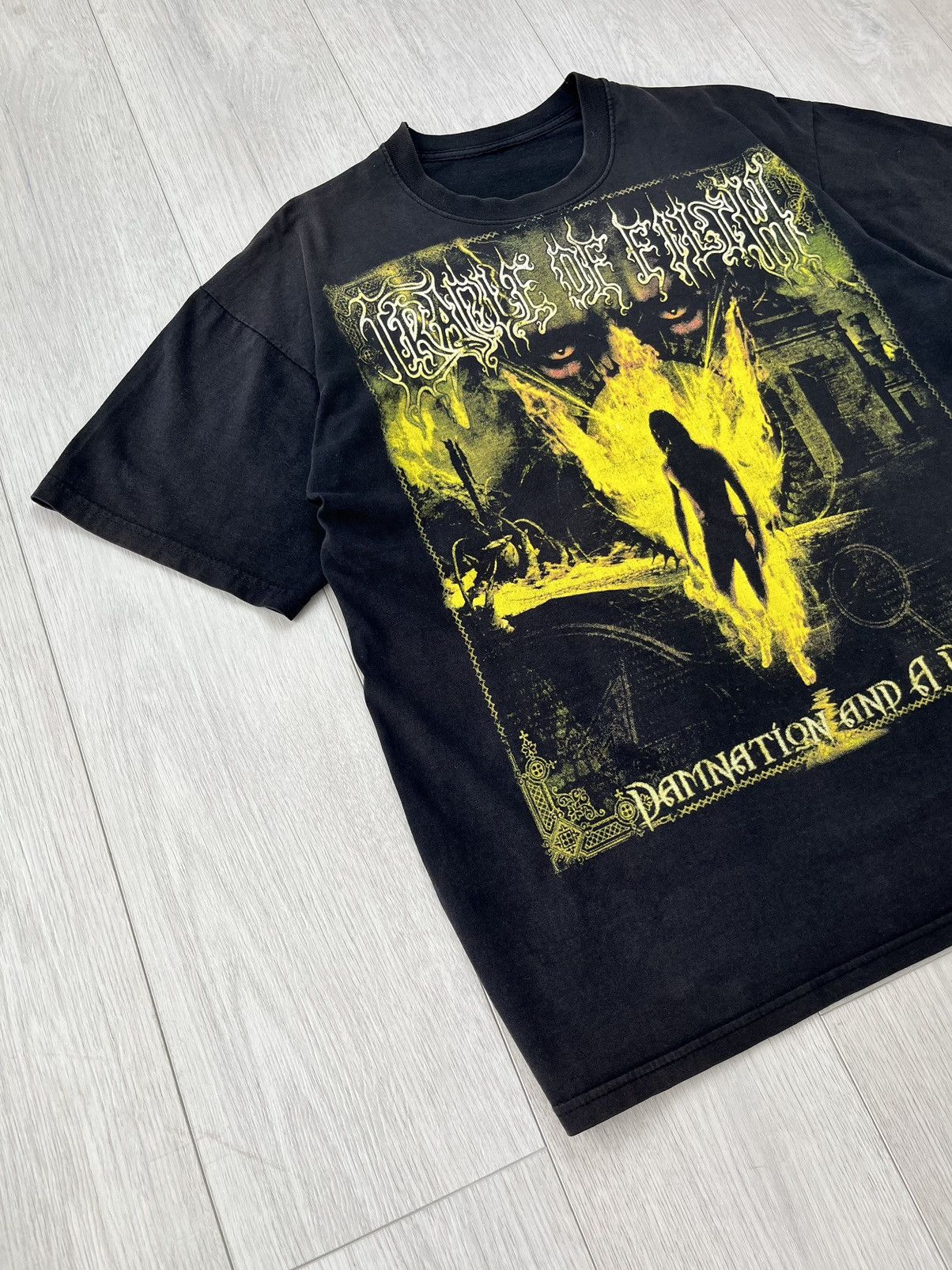 Band Tees × Vintage Vintage Cradle of Filth T-Shirt 90s Rare Big Logo Death Y2K Size US L / EU 52-54 / 3 - 3 Thumbnail