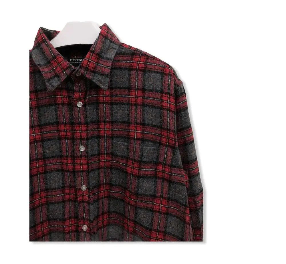 Flannel × Vintage Vintage The First Wave Plaid Tartan Flannel Shirt 👕 Size US M / EU 48-50 / 2 - 2 Thumbnail