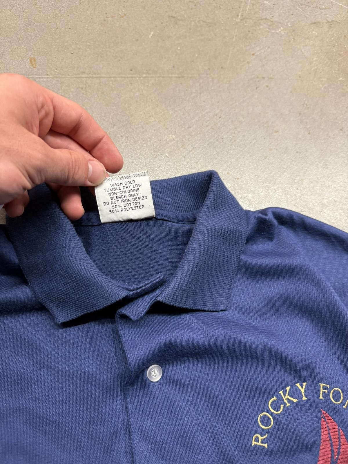 Designer Vintage Made in USA Screenmates Rocky Fork Sailing Club Polo Size US L / EU 52-54 / 3 - 4 Thumbnail