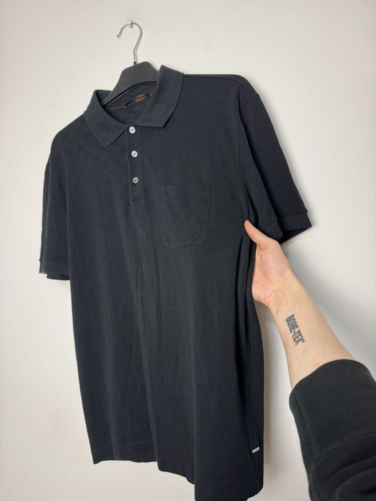 Louis Vuitton Louis Vuitton By Virgil Abloh Damier Polo Pocket Shirt Black Size US L / EU 52-54 / 3 - 13 Thumbnail