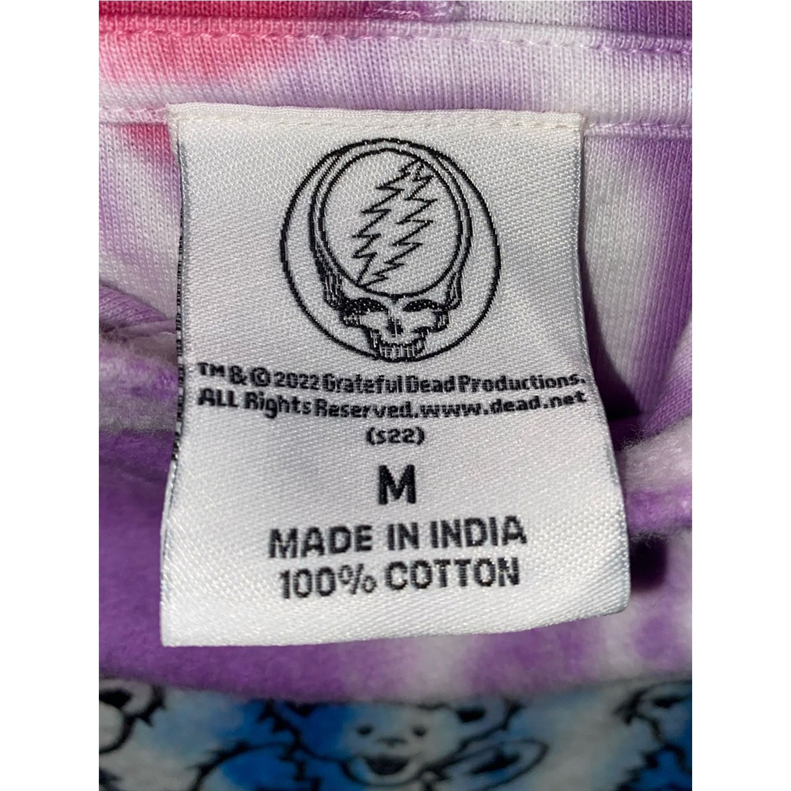 Grateful Dead Official Grateful Dead Tie Dye Super Soft Hoodie Bears MED Size M / US 6-8 / IT 42-44 - 7 Thumbnail