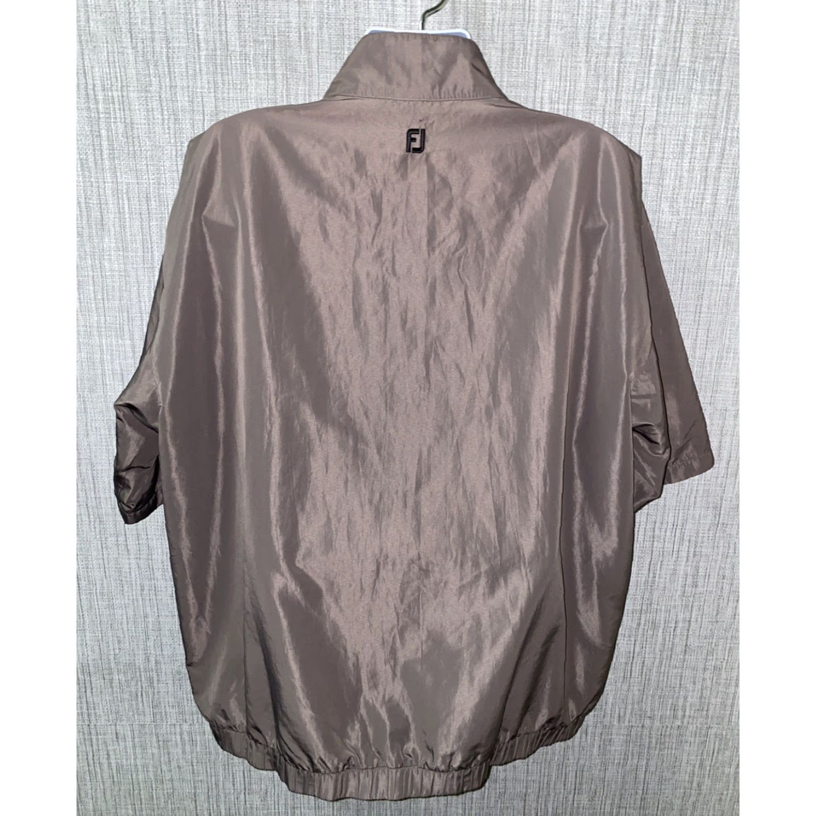 Footjoy FootJoy Jacket Golf Footjoy Dryjoys Gray XL Men 1/2 Button Up Polyester Golf Jacket Regular Size XL Gray Mens Size US XL / EU 56 / 4 - 4 Thumbnail