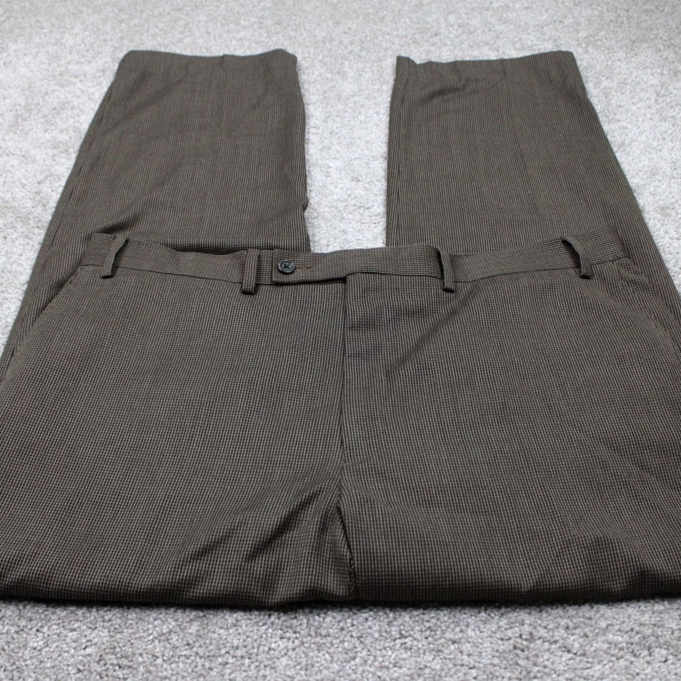 Ralph Lauren LAUREN Ralph Lauren Dress Pants Mens 38x30 Brown Flat Front Poly/Rayon Blend Dress Pants Mens 38 30 Brown Regular Mens Pants Size US 38 / EU 54 - 2 Thumbnail