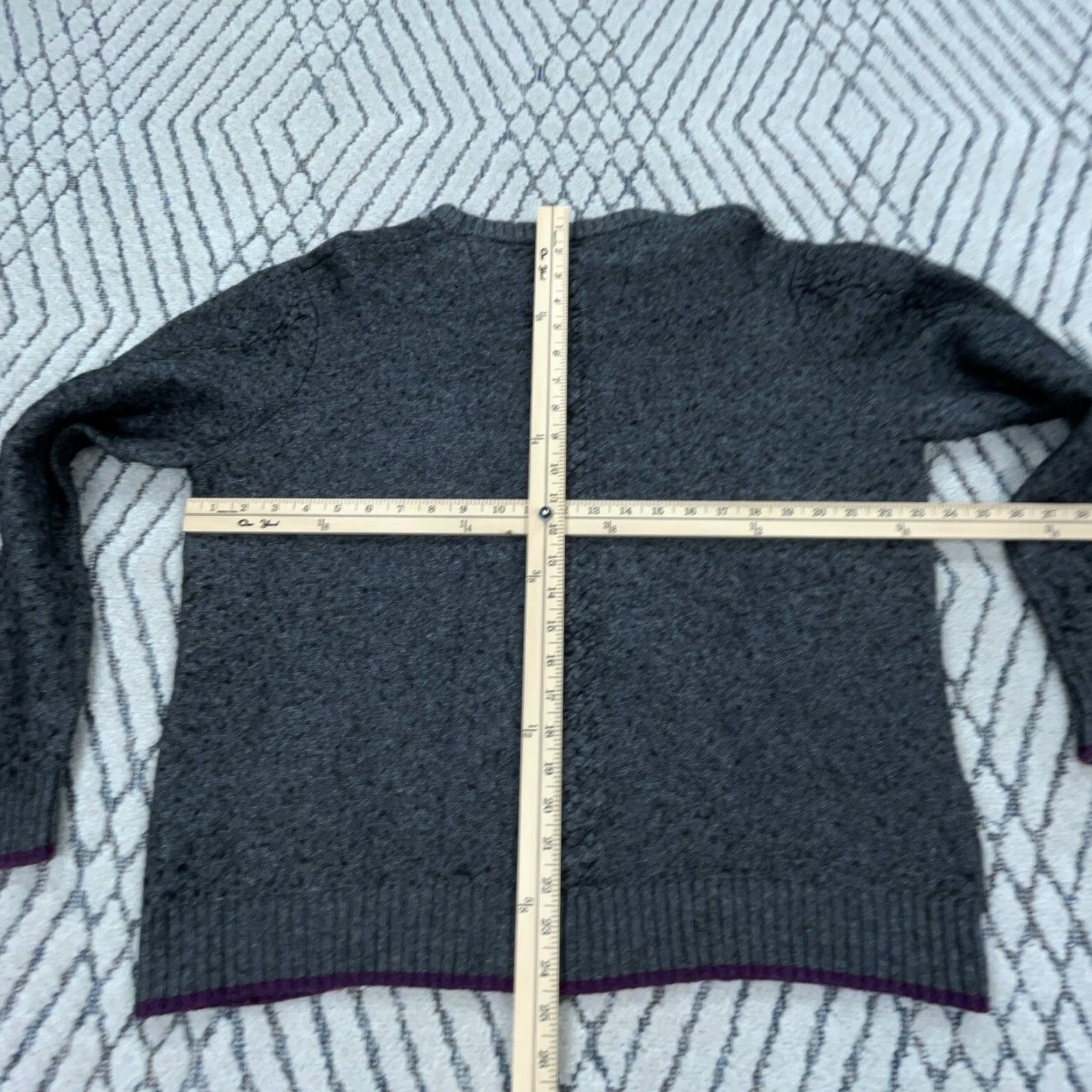 Robert Graham Robert Graham Sweater Heavy Knit Crew Neck Pullover 2XL Gray Mens Size US XXL / EU 58 / 5 - 7 Thumbnail