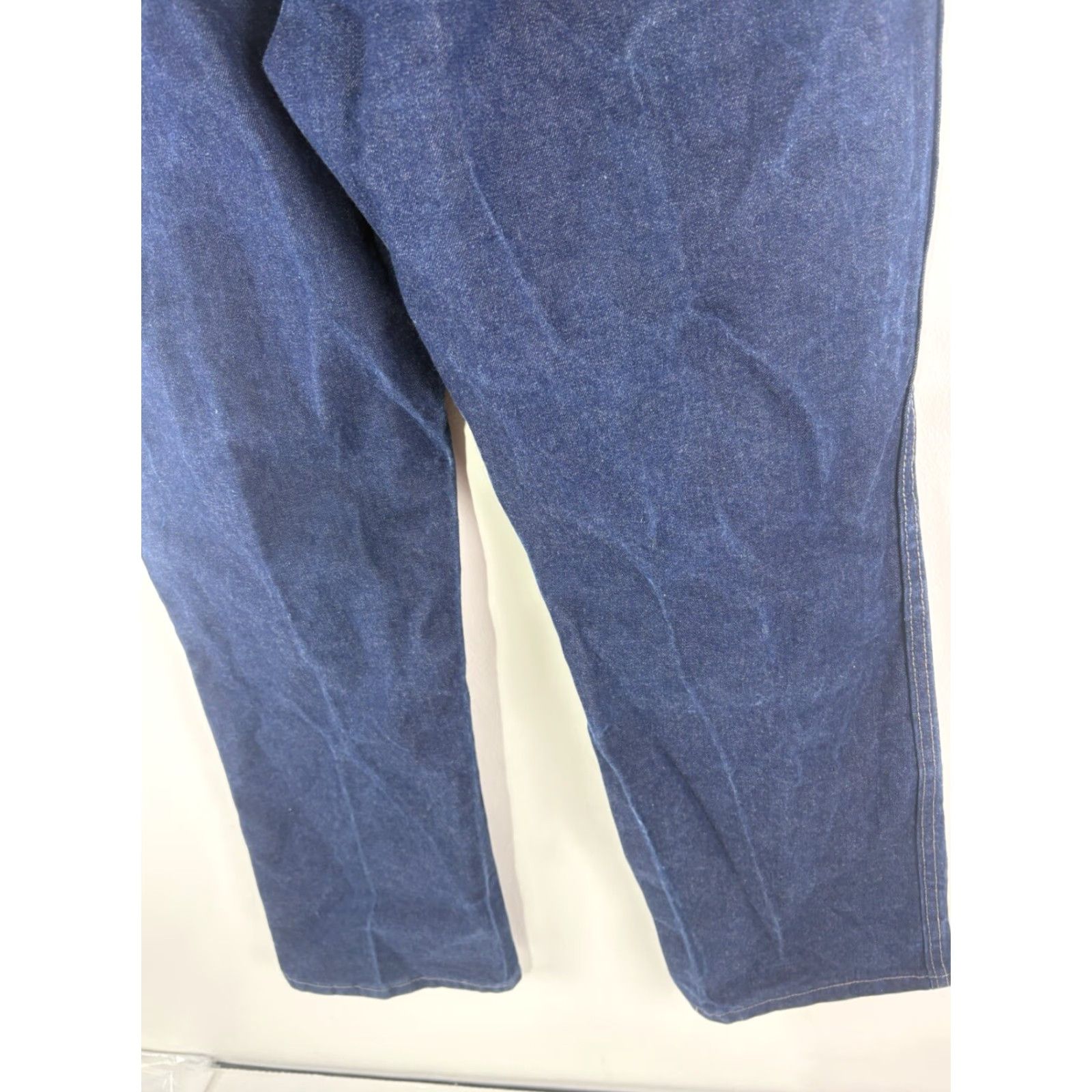 Vintage Bulwark FR Jeans Flame-Resistant Men's Straight Denim Size 36X30 Dark Wash Blue USA Size US 36 / EU 52 - 7 Thumbnail