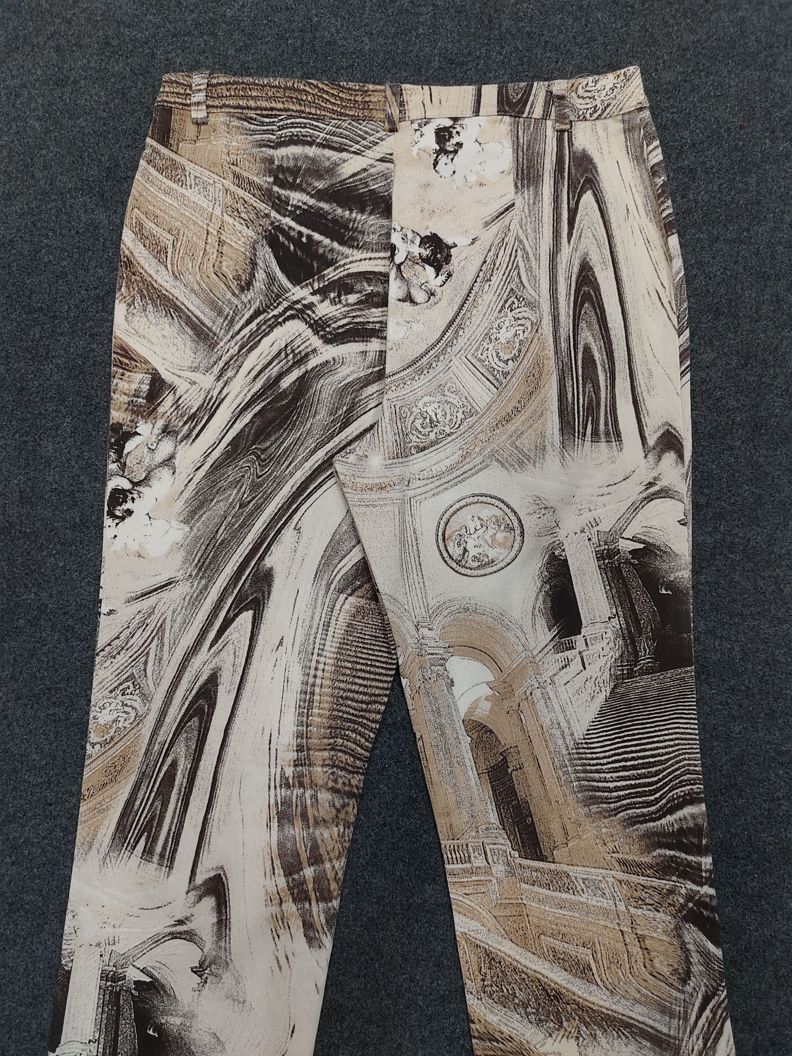 Vintage Helline- Baroque Architectual Print European Vintage Pants Size 30" / US 8 / IT 44 - 4 Thumbnail