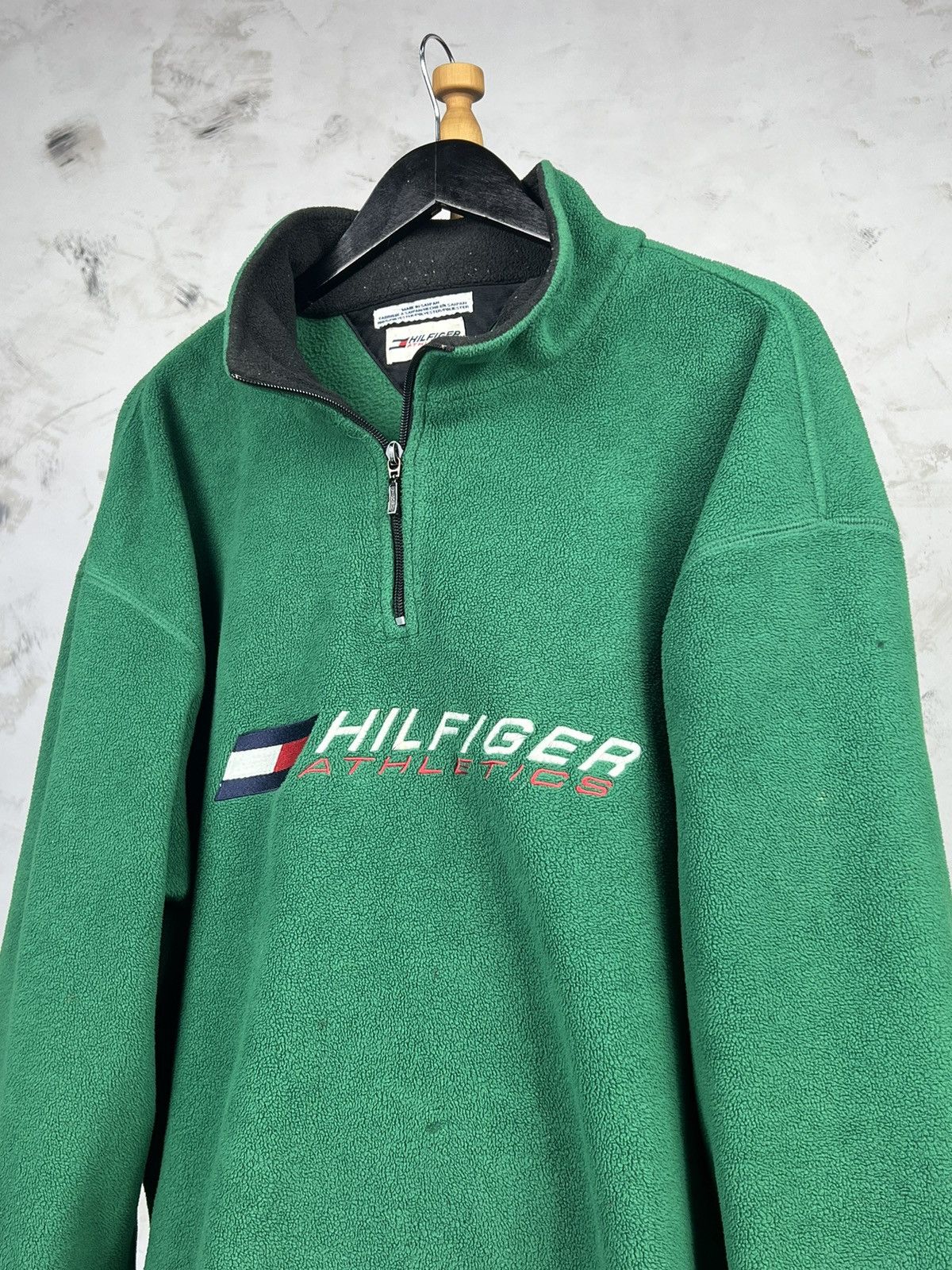 Tommy Hilfiger Vintage Tommy Hilfiger Athletics Fleece Jacket Size L - XL Size US XL / EU 56 / 4 - 2 Thumbnail