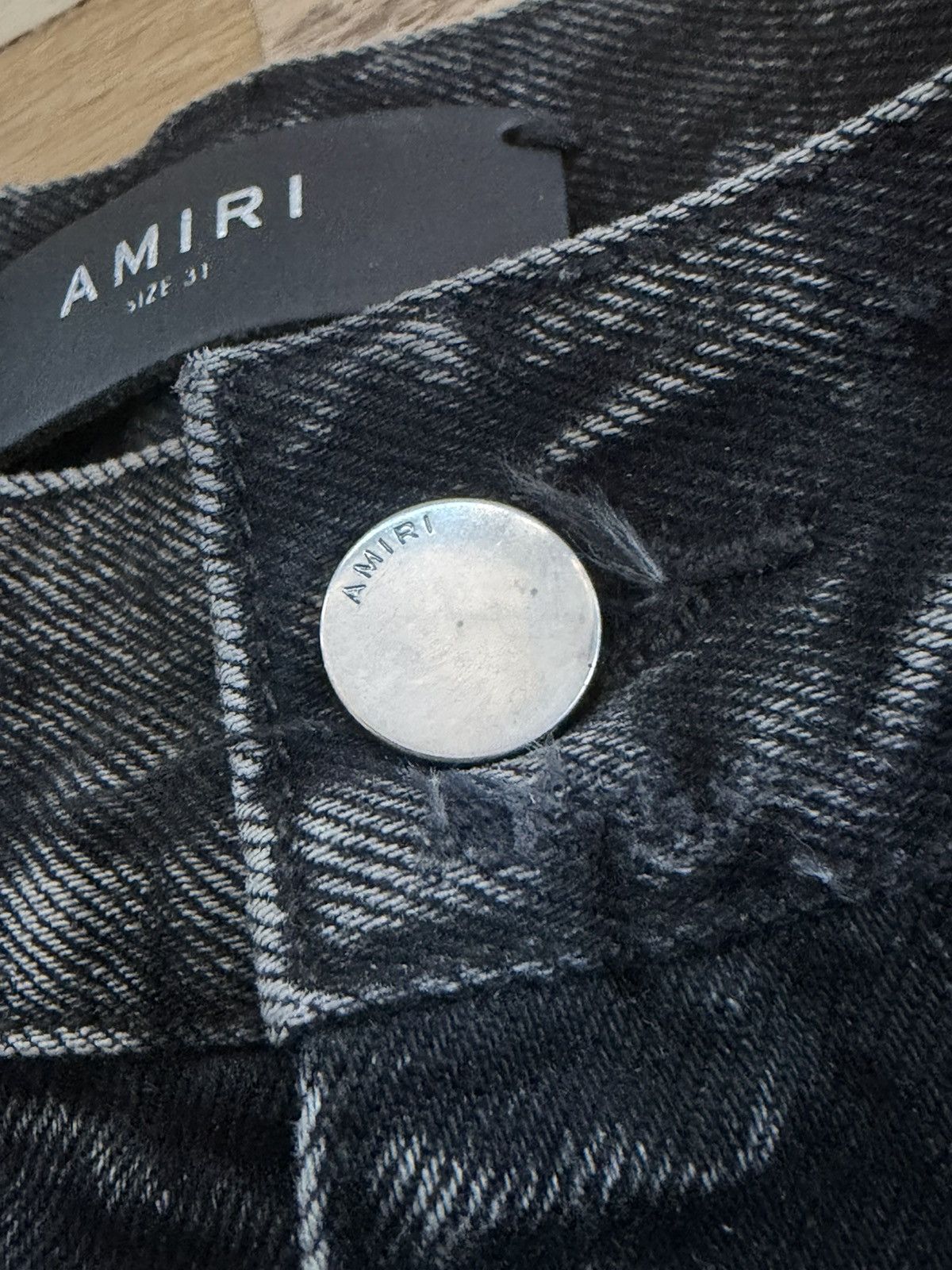 Amiri Grey Amiri Denim Short Size US 31 - 4 Thumbnail