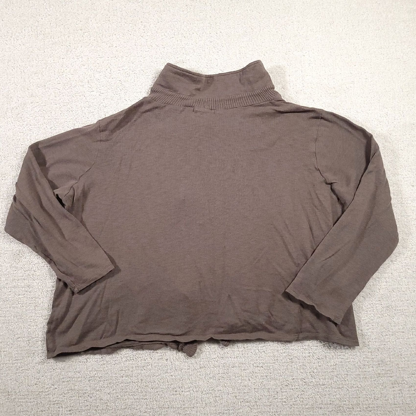 Vintage Maurices Women's Cardigan Open Front 2X Gray Knit Sweater Long Sleeve Casual Fall Winter Plus Size 2X Womens Mens Boys Girls Size XXL / US 16-18 / IT 52-54 - 5 Thumbnail