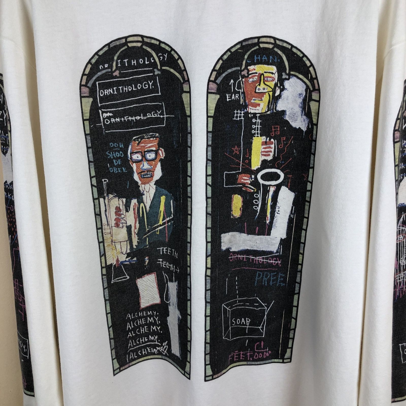 H&M × Jean-Michel Basquiat × Who Decides War WHO DECIDES WAR x Basquiat x H&M Long Sleeve Relaxed T-Shirt Size US M / EU 48-50 / 2 - 5 Thumbnail