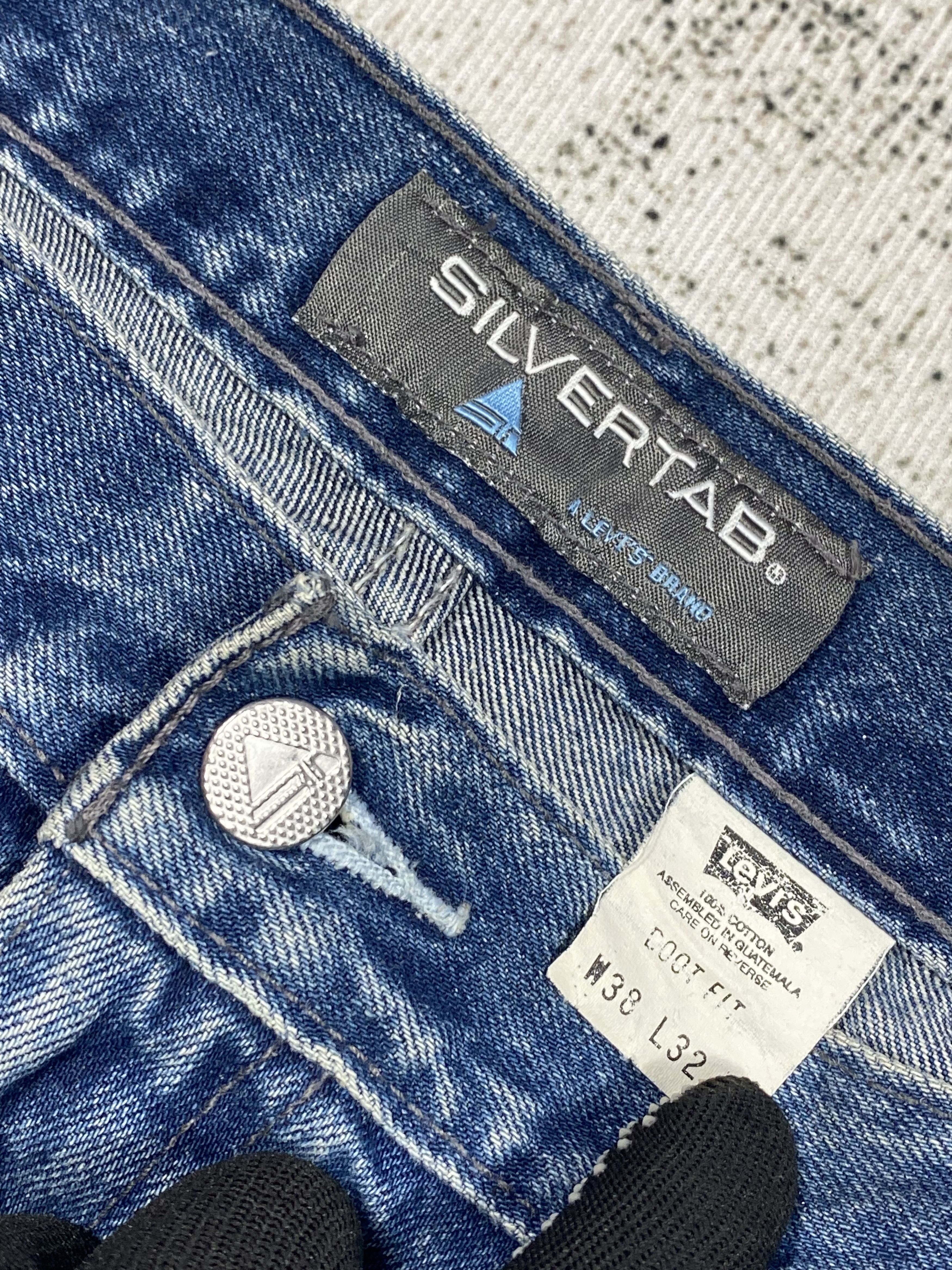 Levi's SICKS💥Vintage 90s Levis Silver Tab Boot Fit Size US 38 / EU 54 - 2 Thumbnail