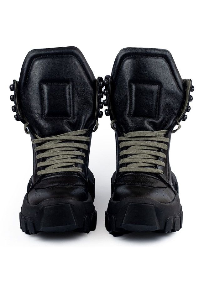 Rick Owens Last Rick Owens Leather Tractor Dunk Boots Size US 7 / IT 37 - 4 Thumbnail