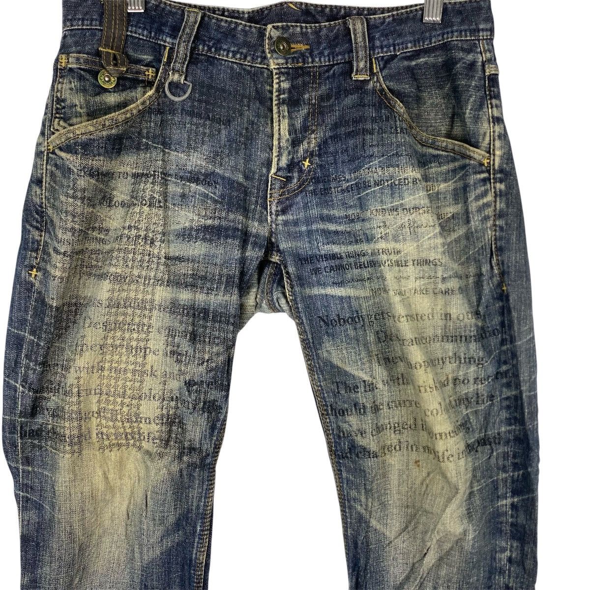 Designer × Vintage Vintage jeans H Nicole Club × PPFM × Undercover Hideaways Nicole Distress Faded Jeans Size US 31 - 4 Thumbnail