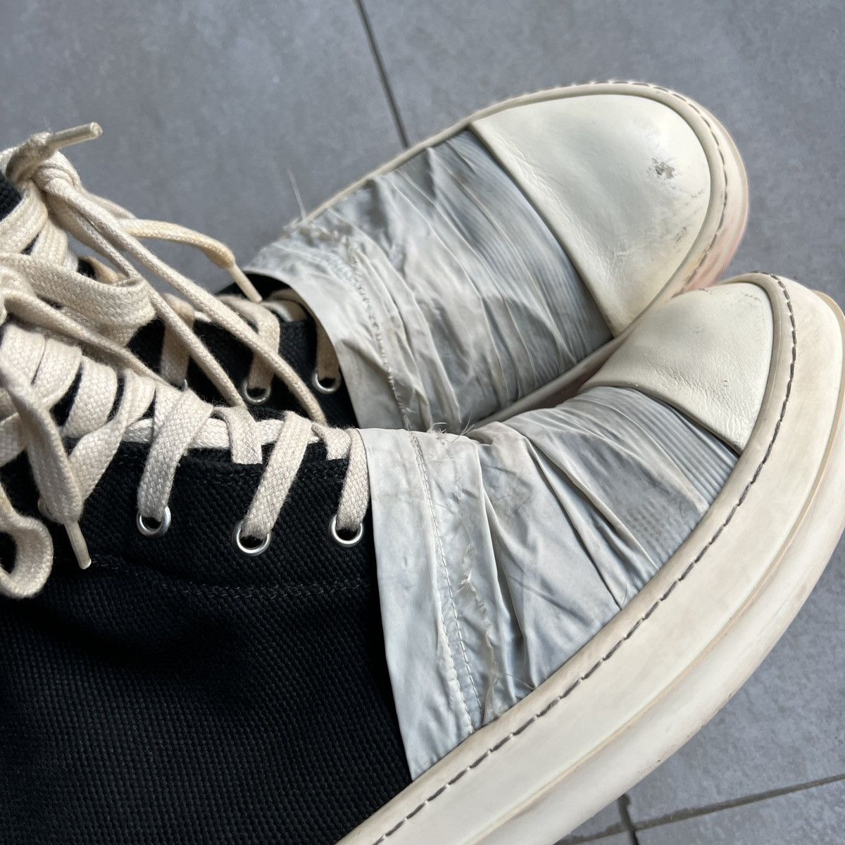 Rick Owens × Rick Owens Drkshdw (Last Drop) Rick Owens Wrap Ramones Size US 9 / EU 42 - 8 Thumbnail