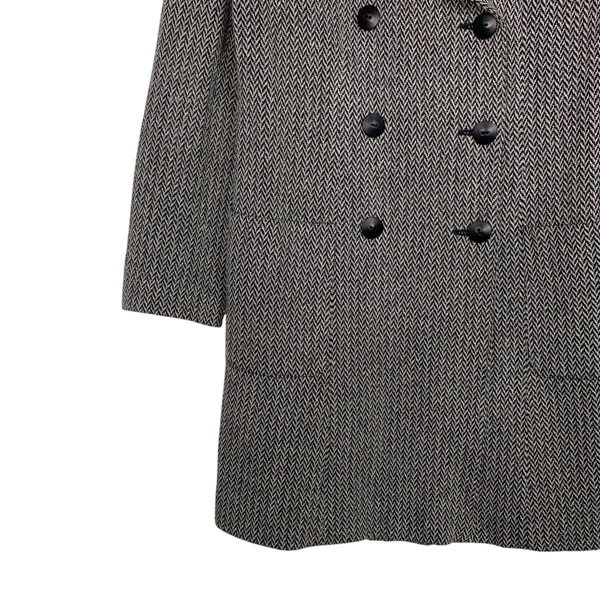 Hardy Amies Hardy Amies London Essence Double Breasted Herringbone Coat Size S / US 4 / IT 40 - 3 Thumbnail
