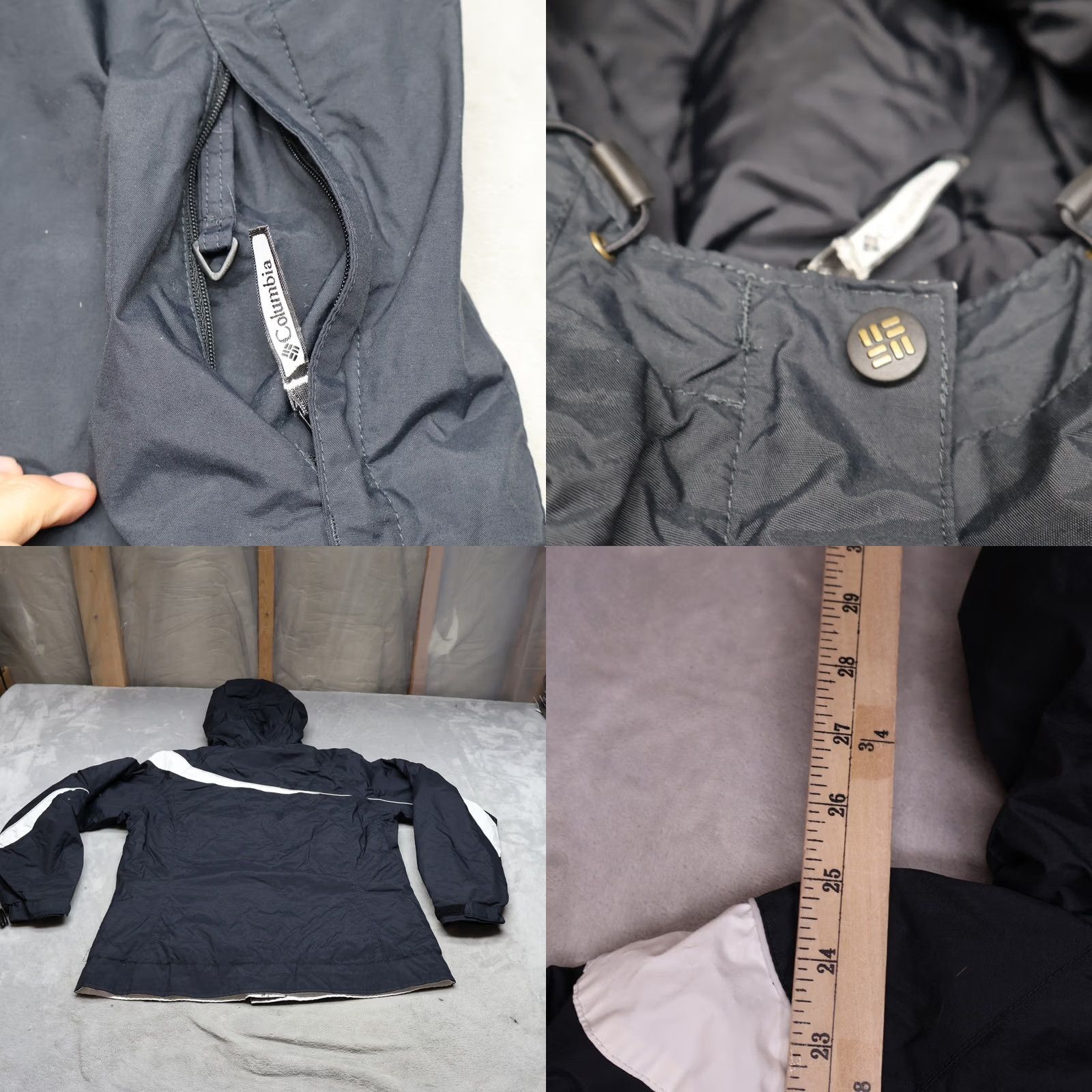 Rains Columbia Jacket Women Small Black Ski Snow Waterproof Wind Rain Insulated Warm Size S / US 4 / IT 40 - 9 Thumbnail